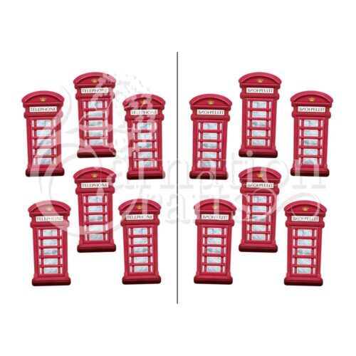 Carnation Crafts Telephone Box Vignette Downloads - Vignette 1