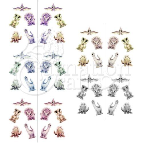 Carnation Crafts Prehistoric Friends Vignette Downloads
