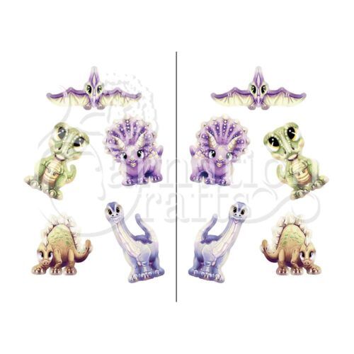 Carnation Crafts Prehistoric Friends Vignette Downloads - Vignette 1