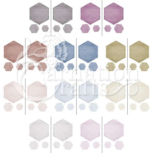 Carnation Crafts Slate Edge Hexagons Vignette Downloads