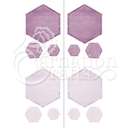 Carnation Crafts Slate Edge Hexagons Vignette Downloads - Vignette 2
