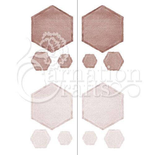 Carnation Crafts Slate Edge Hexagons Vignette Downloads - Vignette 3