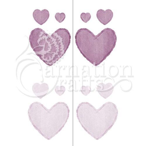 Carnation Crafts Slate Edge Hearts Vignette Downloads - Vignette 2