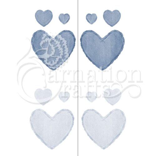 Carnation Crafts Slate Edge Hearts Vignette Downloads - Vignette 3