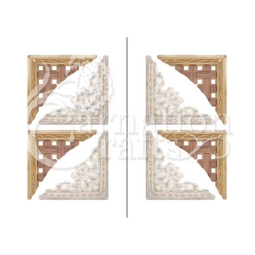 Carnation Crafts Trellis Corners Vignette Downloads - Vignette 1