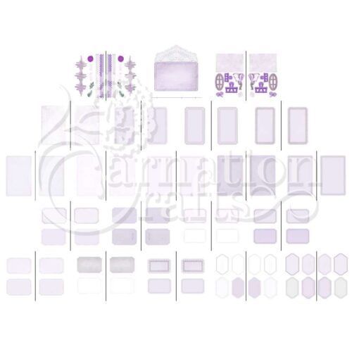 Carnation Crafts Jotted Journal Card Shape Vignette Downloads - Vignette 3