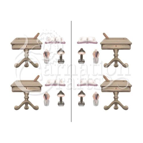 Carnation Crafts Take Out Your Books Vignette Downloads - Vignette 2