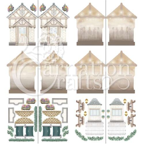 Carnation Crafts Getting Together Card Shape Vignette Downloads - Vignette 1