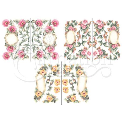 Carnation Crafts Floral Cameos Vignette Downloads - Vignette 1