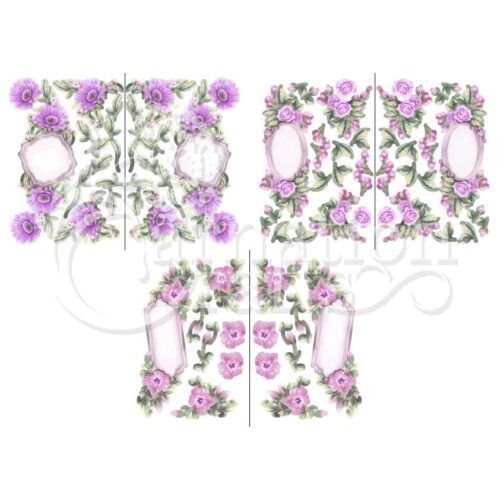 Carnation Crafts Floral Cameos Vignette Downloads - Vignette 3
