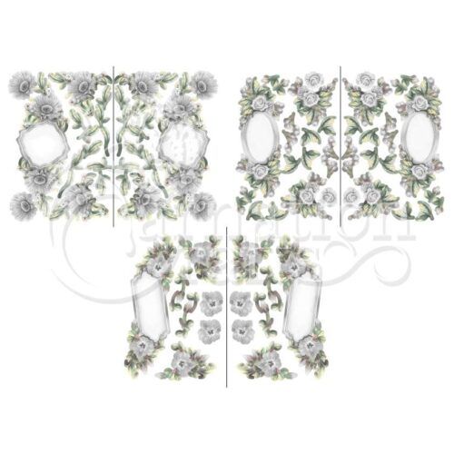 Carnation Crafts Floral Cameos Vignette Downloads - Vignette 5
