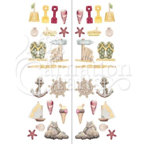 Carnation Crafts Around The Shore Vignette Downloads - Vignette 1