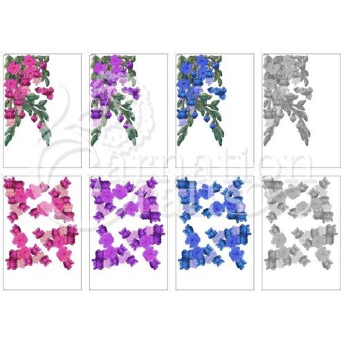 Carnation Crafts Love & Light USB Ribbon Tail Fuchsias Additional Vignette Downloads