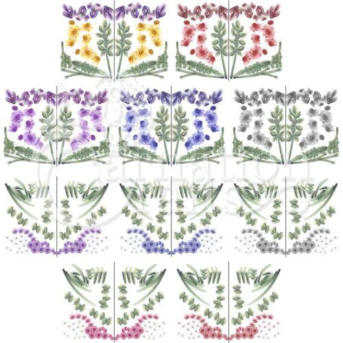 Carnation Crafts Pivot Head Florals Vignette Downloads - Vignette 1 - 5