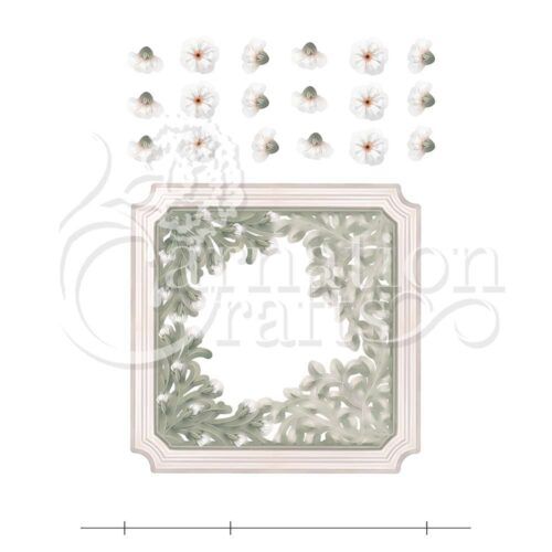 layered foliage frame vignette download product image 2