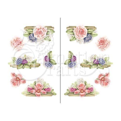 Pleasant Pastels Bonus Vignette Edged With Florals Image