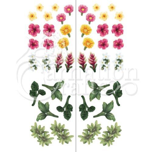 tropical florals vignette download product image 1