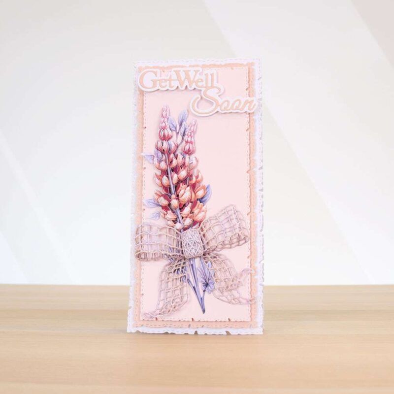 Card made using Beautifully Brisk Special Edition Vignette with wild flowers as the foreground