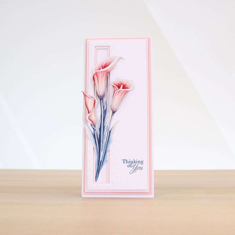Card made using Beautifully Brisk Special Edition Vignette with a Calla Lily as the centre