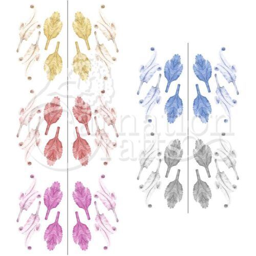 Carnation Crafts Feather & Fern Vignette Downloads - Vignette 1 - 5