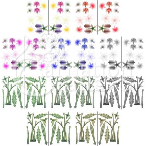 Carnation Crafts Sweet Meadow 3D Flower Heads Vignette Downloads