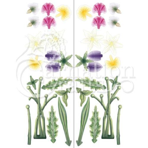 Sweet Meadow 3D Flower Heads Vignette 1 Image