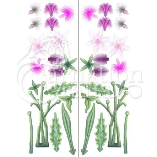 Sweet Meadow 3D Flower Heads Vignette 3 Image
