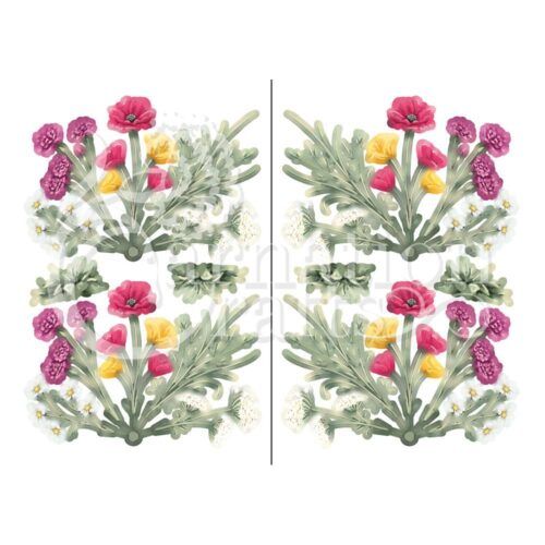 Wild Flower Fan Vignette 1 Image
