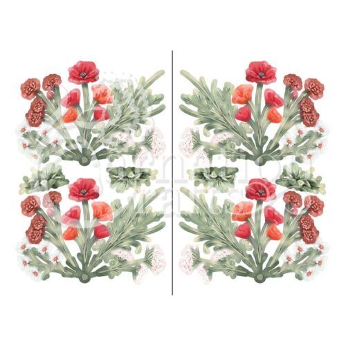 Wild Flower Fan Vignette 2 Image