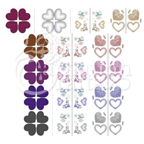 Carnation Crafts Heart Locket Card Shape Vignette Downloads