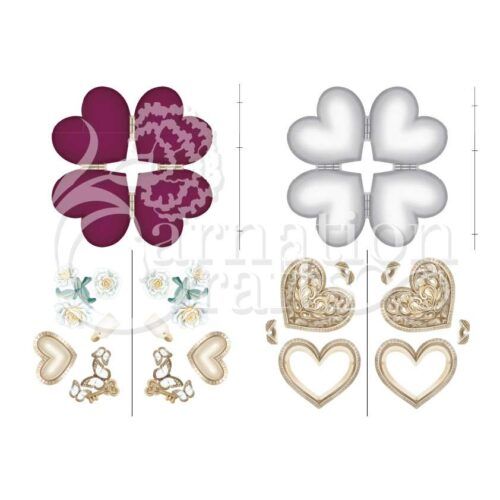 Heart Locket Card Shape Vignette 1 Image