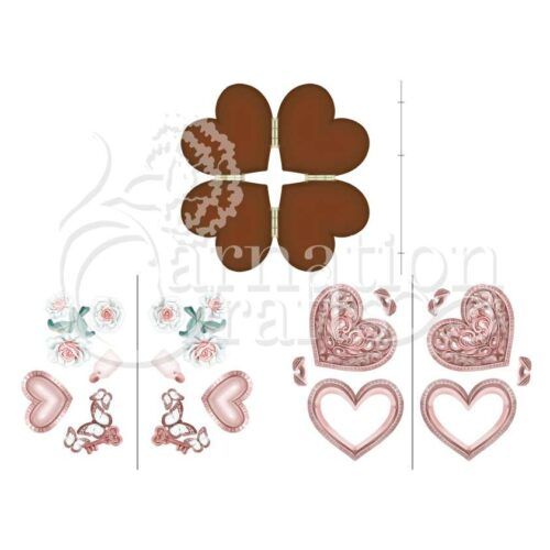 Heart Locket Card Shape Vignette 2 Image