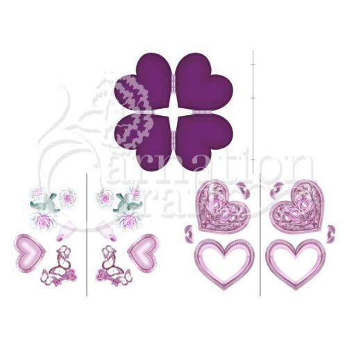Heart Locket Card Shape Vignette 3 Image