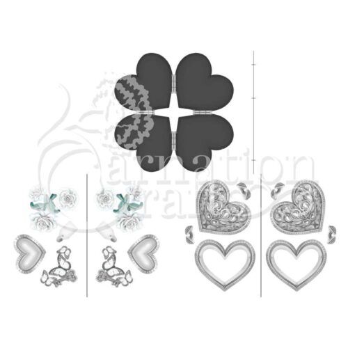 Heart Locket Card Shape Vignette 5 Image