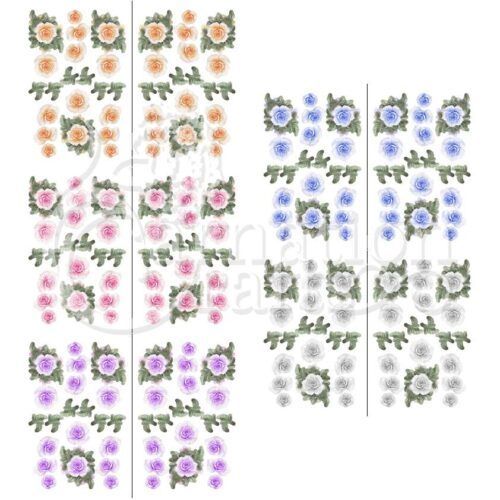 Clean & Simple Fond Florals Vignette Downloads - Vignette 1 - 5