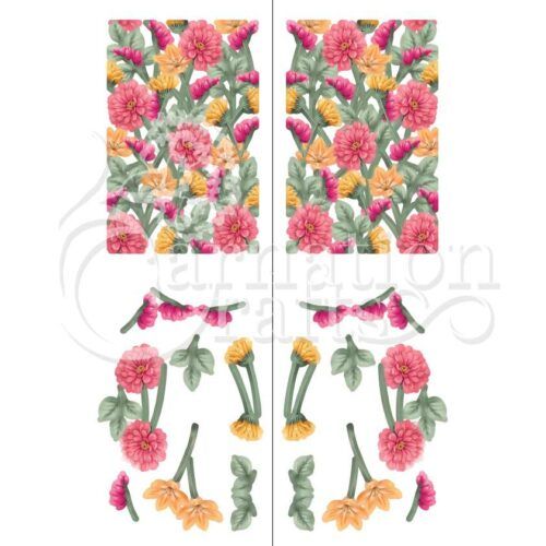 Floral Gatefold Card Shape Vignette 1 Image