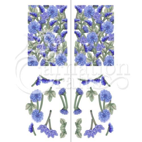 Floral Gatefold Card Shape Vignette 3 Image