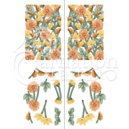 Floral Gatefold Card Shape Vignette 4 Image