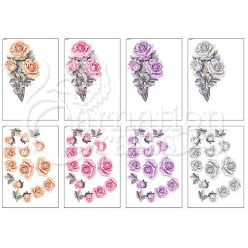 Carnation Crafts Enchanted Blooms USB Roses In Bloom Additional Vignette Downloads