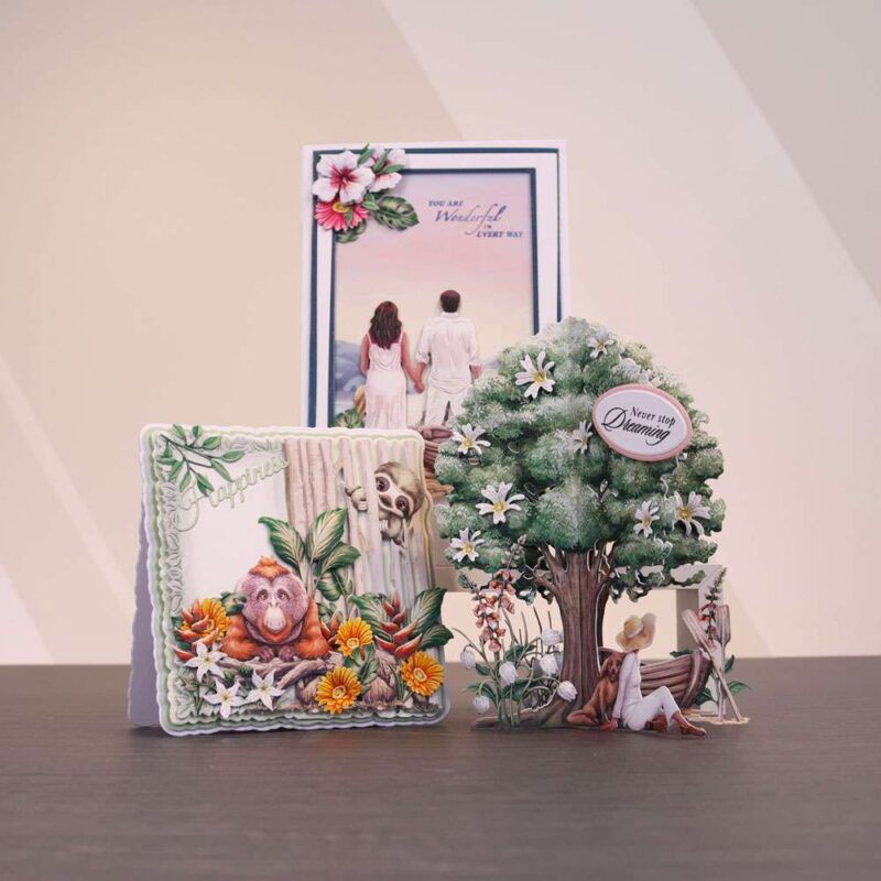 Cards made using the Sunny Escape Special Edition Vignettes
