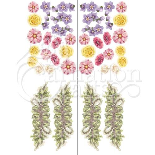 Hanging Florals Card Shape Vignette 1 Image