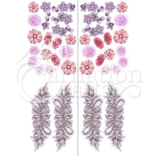 Hanging Florals Card Shape Vignette 2 Image