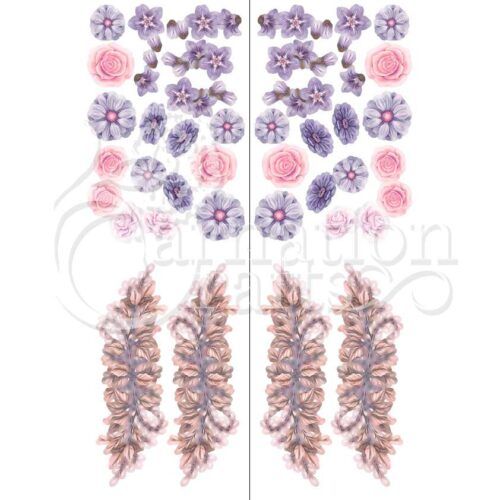 Hanging Florals Card Shape Vignette 3 Image