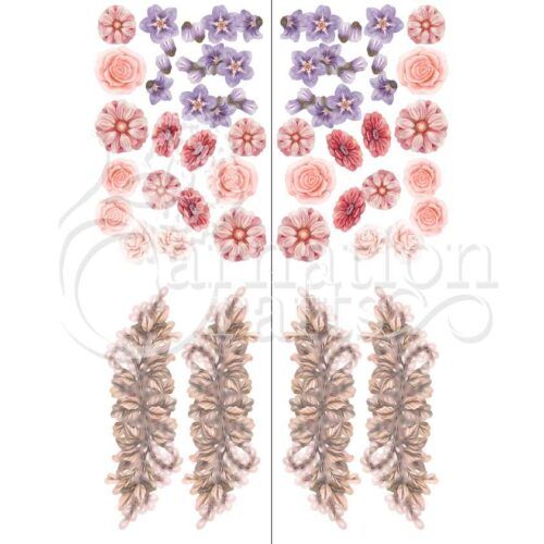 Hanging Florals Card Shape Vignette 4 Image