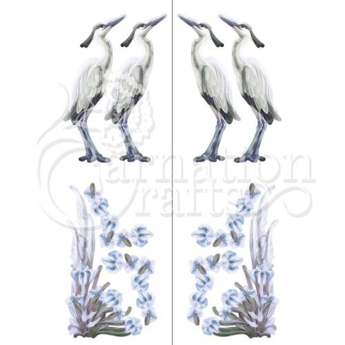 Graceful Heron Vignette 2 Image