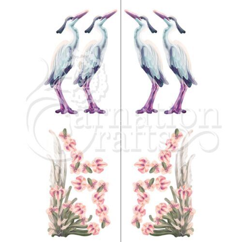Graceful Heron Vignette 4 Image