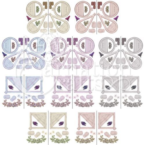 Carnation Crafts Hanging Shelves Card Shapes Vignette Downloads