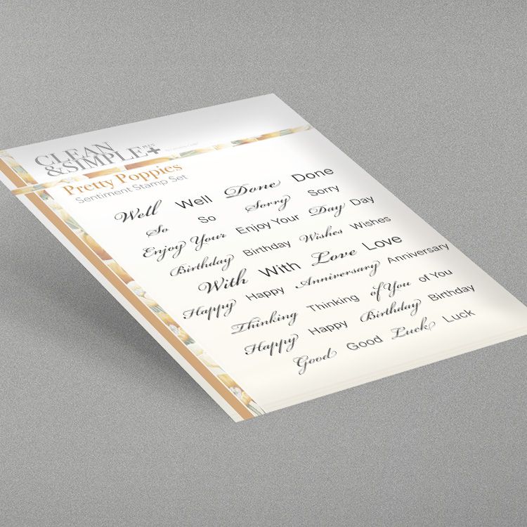 Pretty Poppies Sentiment Product Image
