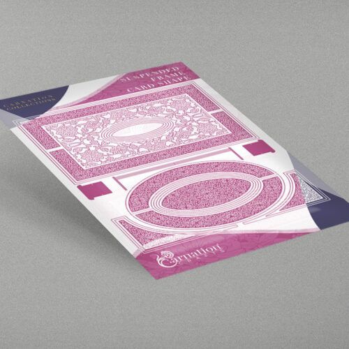 suspended frame card shape product image