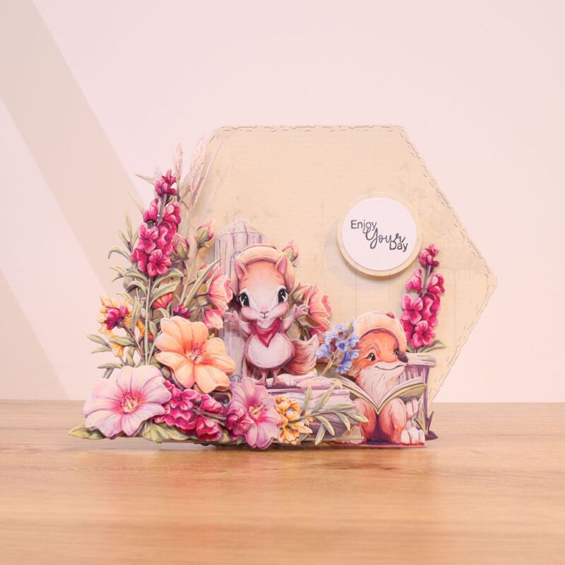 card made using the joys of summer collection
